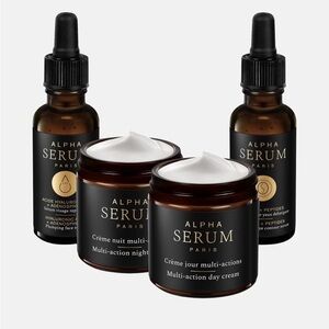 Alpha Serum Paris Facial Care Set Day & Night Cream Face Serum Eye Contour Serum